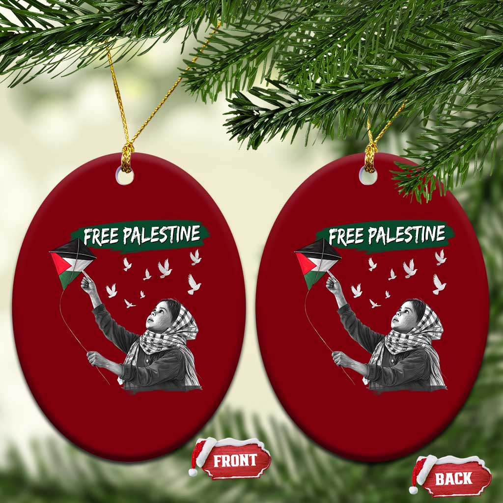 Free Palestine Ceramic Ornament Gaza Palestinian Flag - Wonder Print Shop