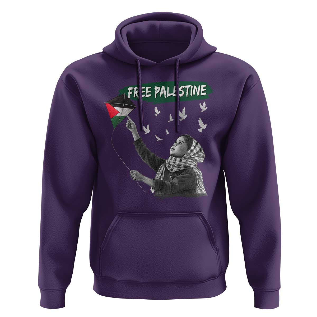 Free Palestine Hoodie Gaza Palestinian Flag - Wonder Print Shop