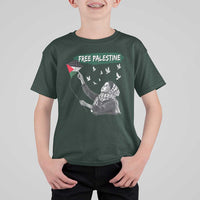 Free Palestine T Shirt For Kid Gaza Palestinian Flag - Wonder Print Shop