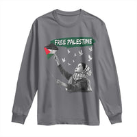 Free Palestine Long Sleeve Shirt Gaza Palestinian Flag - Wonder Print Shop