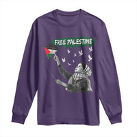 Free Palestine Long Sleeve Shirt Gaza Palestinian Flag - Wonder Print Shop