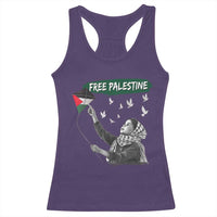 Free Palestine Racerback Tank Top Gaza Palestinian Flag - Wonder Print Shop