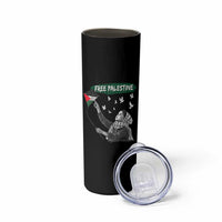 Free Palestine Skinny Tumbler Gaza Palestinian Flag - Wonder Print Shop