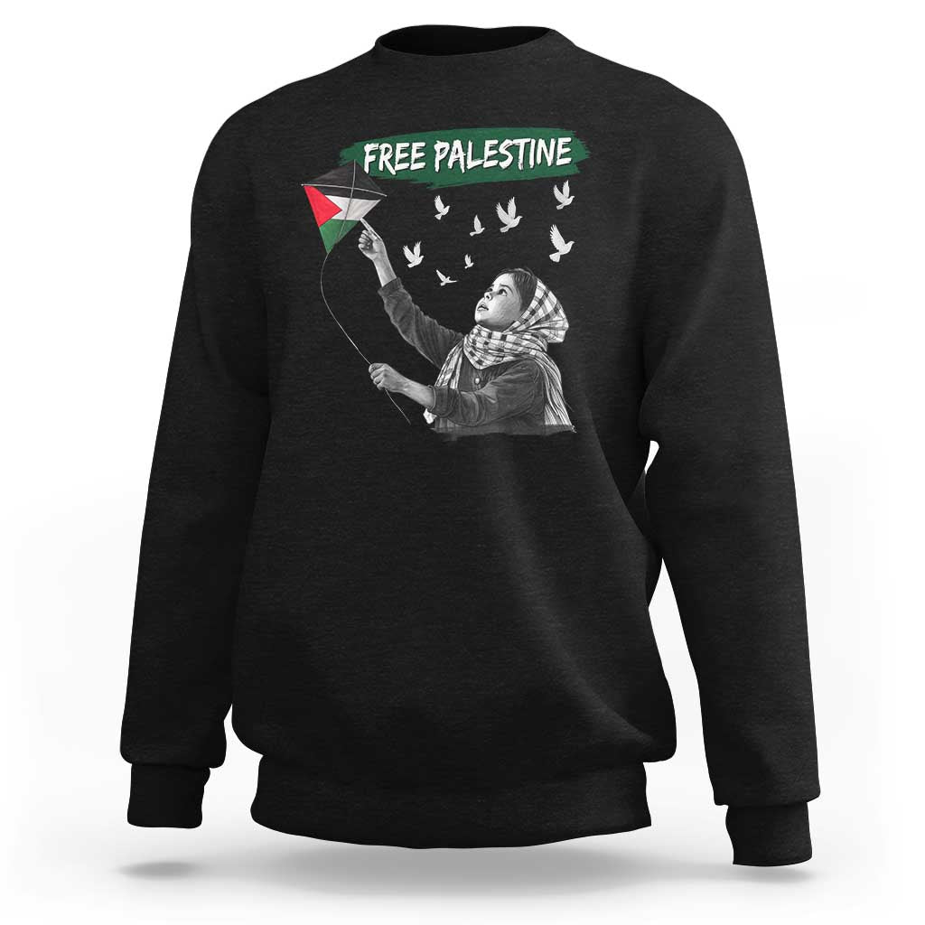 Free Palestine Sweatshirt Gaza Palestinian Flag - Wonder Print Shop