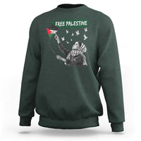 Free Palestine Sweatshirt Gaza Palestinian Flag - Wonder Print Shop