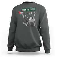 Free Palestine Sweatshirt Gaza Palestinian Flag - Wonder Print Shop