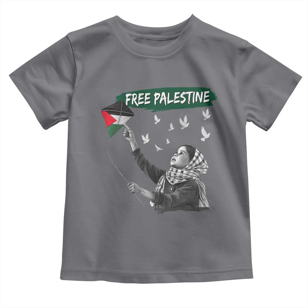 Free Palestine Toddler T Shirt Gaza Palestinian Flag - Wonder Print Shop