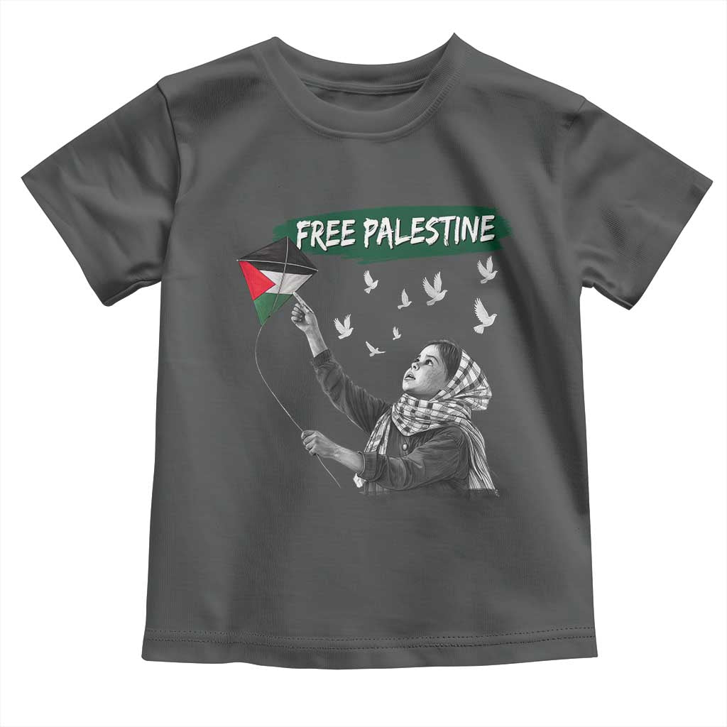 Free Palestine Toddler T Shirt Gaza Palestinian Flag - Wonder Print Shop