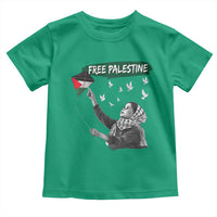 Free Palestine Toddler T Shirt Gaza Palestinian Flag - Wonder Print Shop