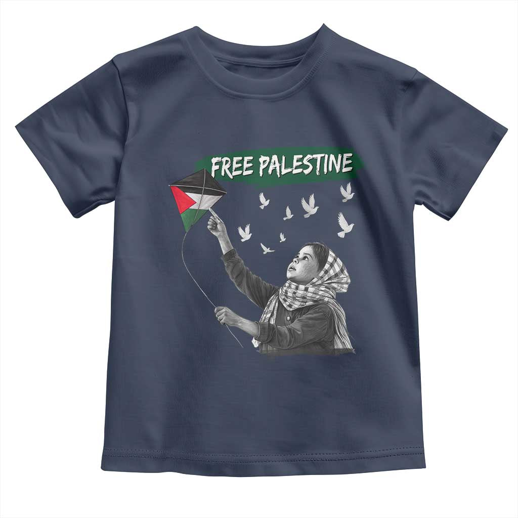 Free Palestine Toddler T Shirt Gaza Palestinian Flag - Wonder Print Shop