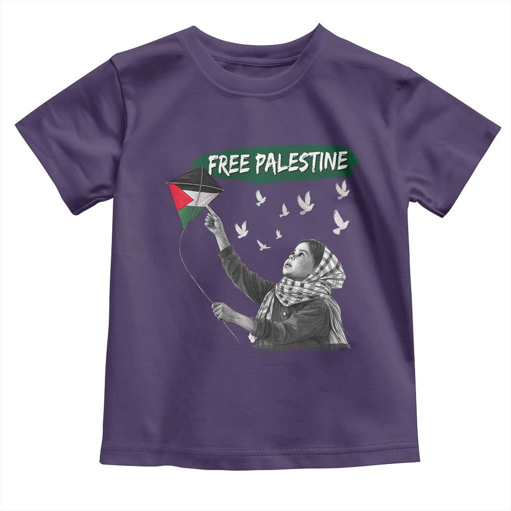 Free Palestine Toddler T Shirt Gaza Palestinian Flag - Wonder Print Shop