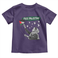 Free Palestine Toddler T Shirt Gaza Palestinian Flag - Wonder Print Shop