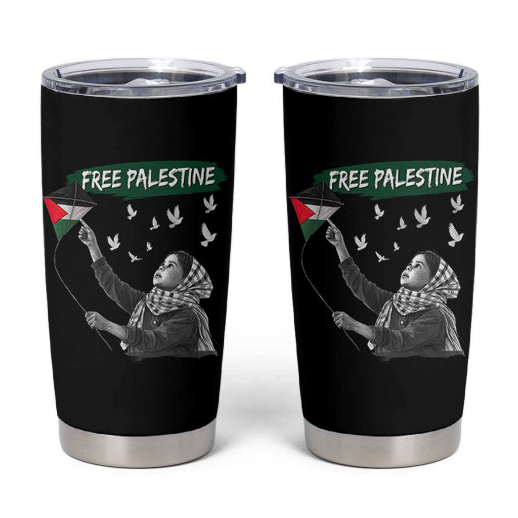 Free Palestine Tumbler Cup Gaza Palestinian Flag - Wonder Print Shop