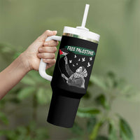 Free Palestine Tumbler With Handle Gaza Palestinian Flag - Wonder Print Shop