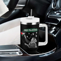 Free Palestine Tumbler With Handle Gaza Palestinian Flag - Wonder Print Shop