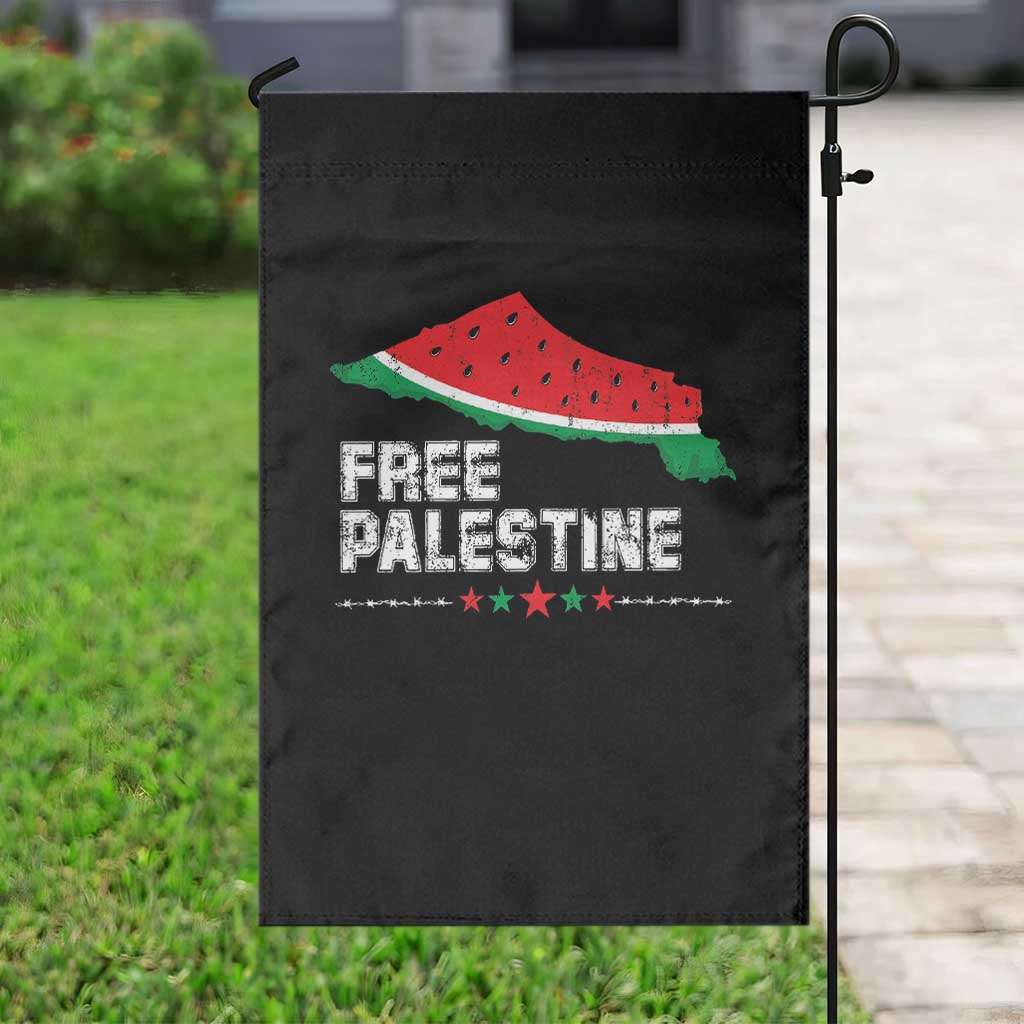 Free Palestine Garden Flag Watermelon Map - Wonder Print Shop