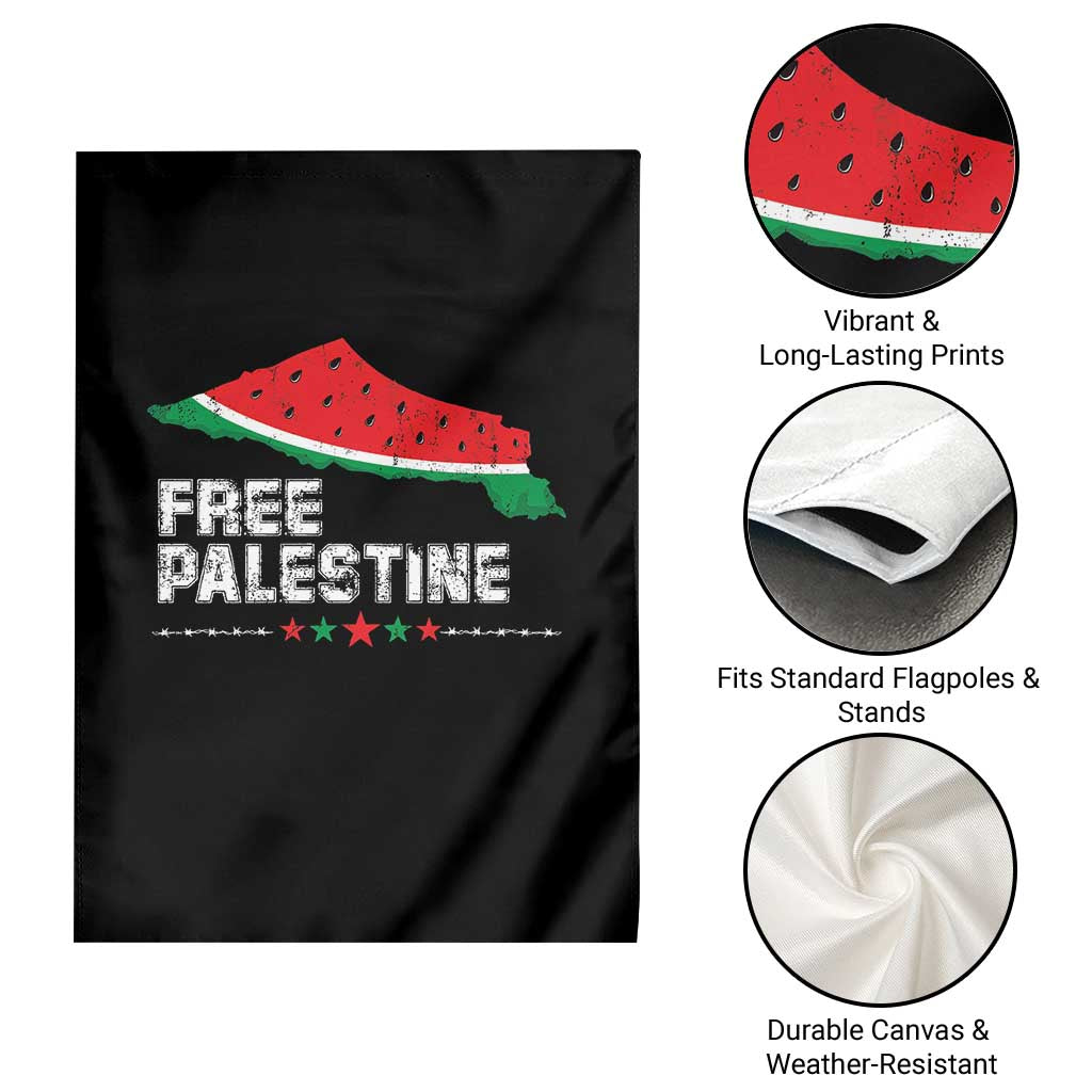 Free Palestine Garden Flag Watermelon Map - Wonder Print Shop