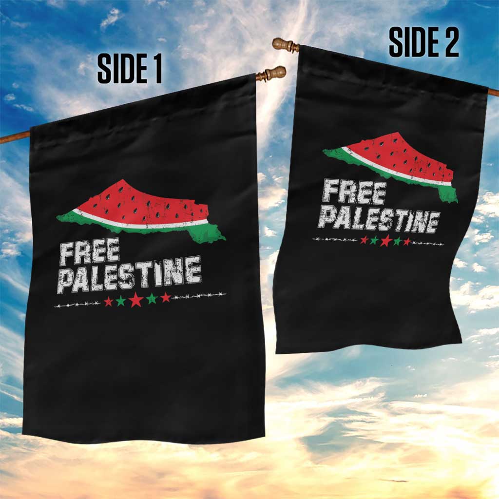Free Palestine Garden Flag Watermelon Map - Wonder Print Shop