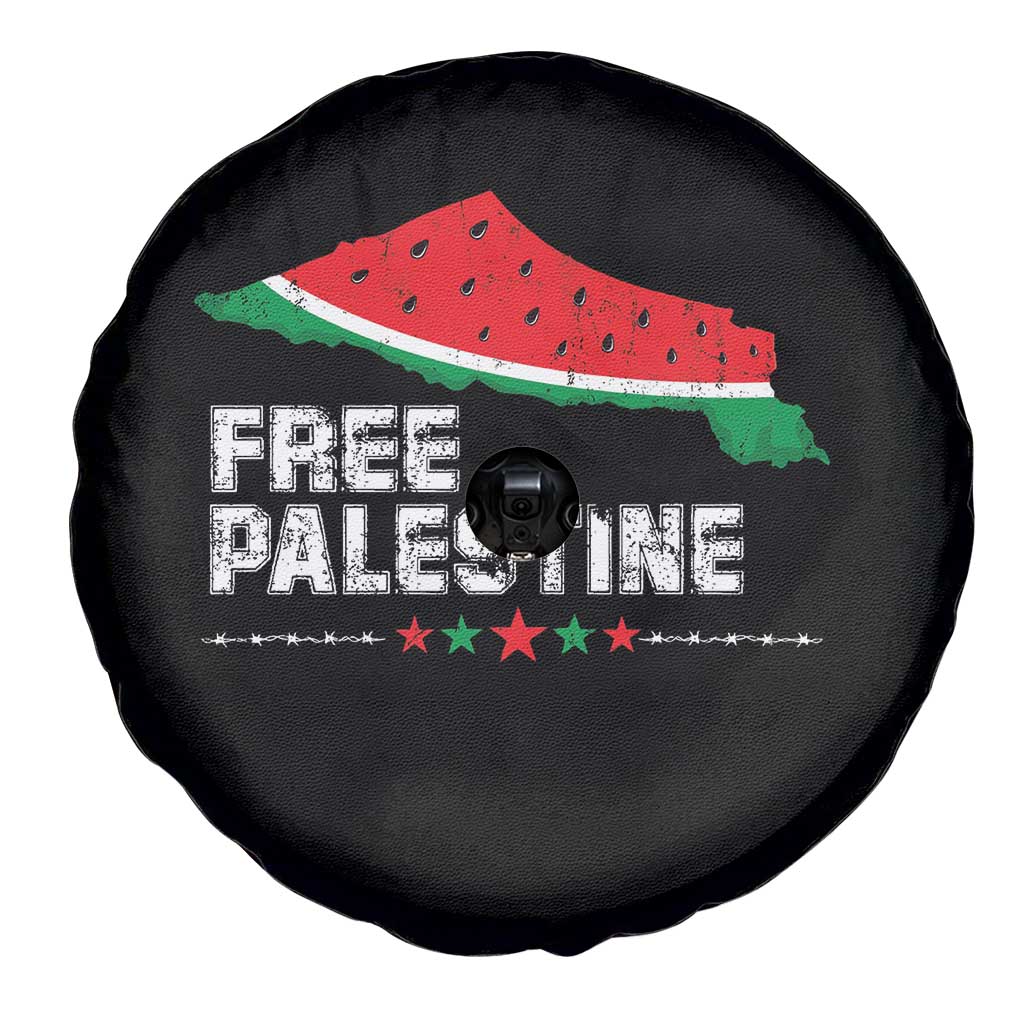 Free Palestine Spare Tire Cover Watermelon Map - Wonder Print Shop