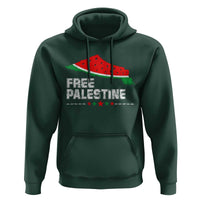 Free Palestine Hoodie Watermelon Map - Wonder Print Shop