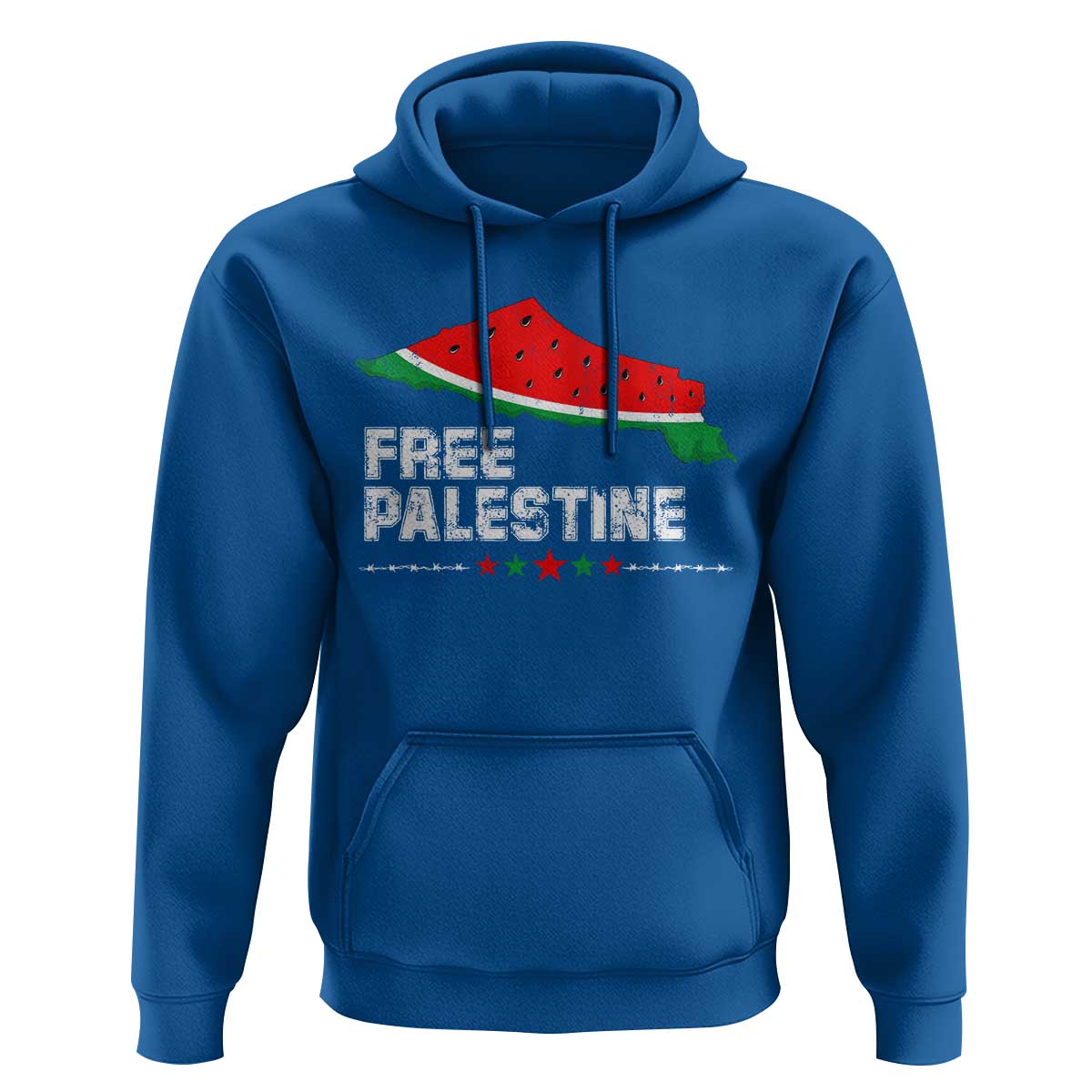 Free Palestine Hoodie Watermelon Map - Wonder Print Shop