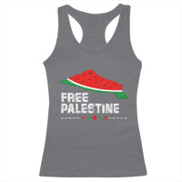 Free Palestine Racerback Tank Top Watermelon Map - Wonder Print Shop
