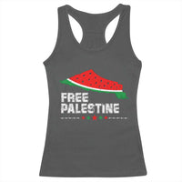 Free Palestine Racerback Tank Top Watermelon Map - Wonder Print Shop