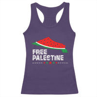 Free Palestine Racerback Tank Top Watermelon Map - Wonder Print Shop
