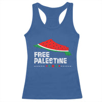 Free Palestine Racerback Tank Top Watermelon Map - Wonder Print Shop
