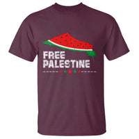 Free Palestine T Shirt Watermelon Map - Wonder Print Shop