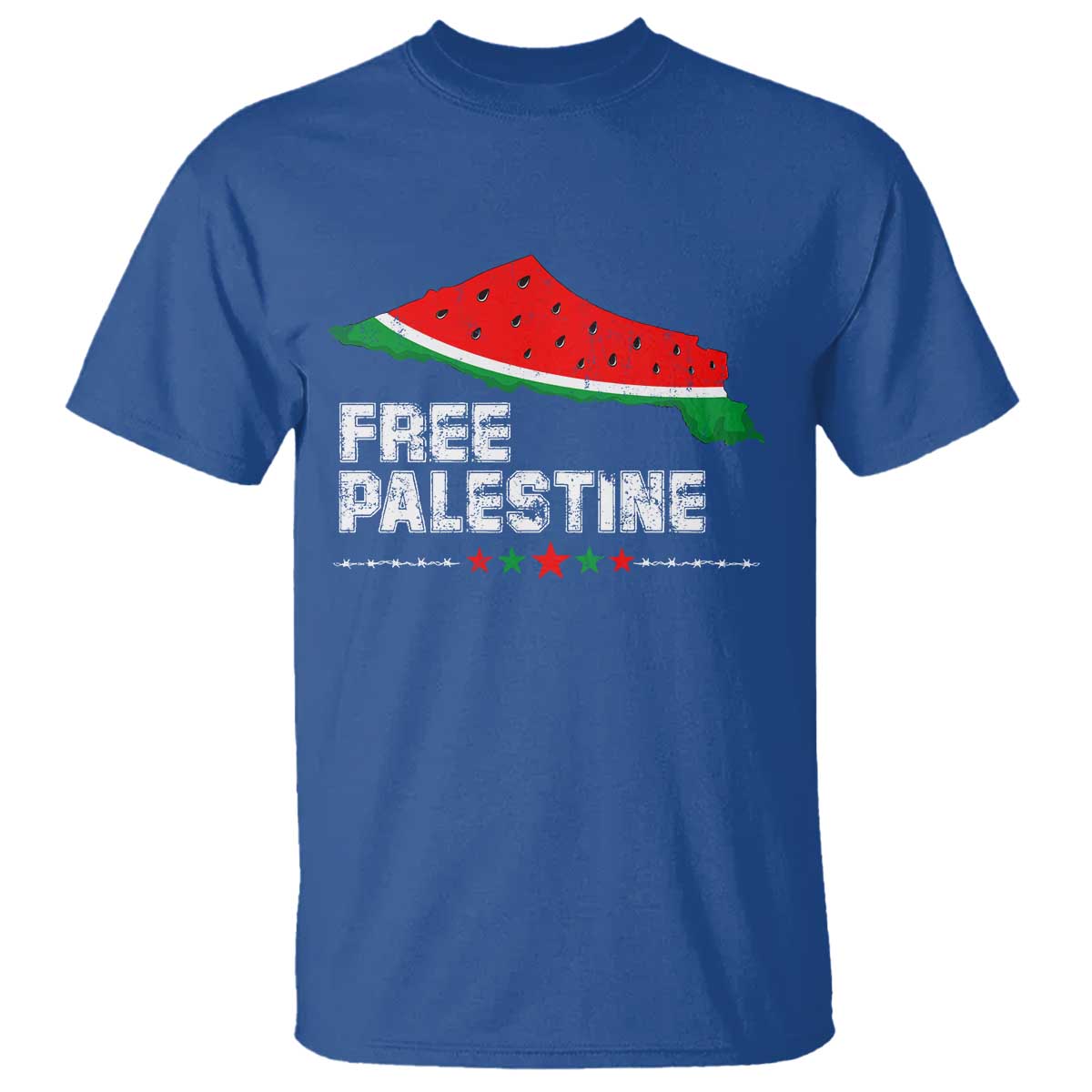 Free Palestine T Shirt Watermelon Map - Wonder Print Shop