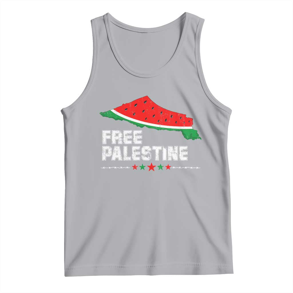 Free Palestine Tank Top Watermelon Map - Wonder Print Shop