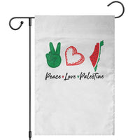 Peace Love Palestine Garden Flag Gaza Palestinian Flag - Wonder Print Shop