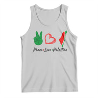 Peace Love Palestine Tank Top Gaza Palestinian Flag - Wonder Print Shop