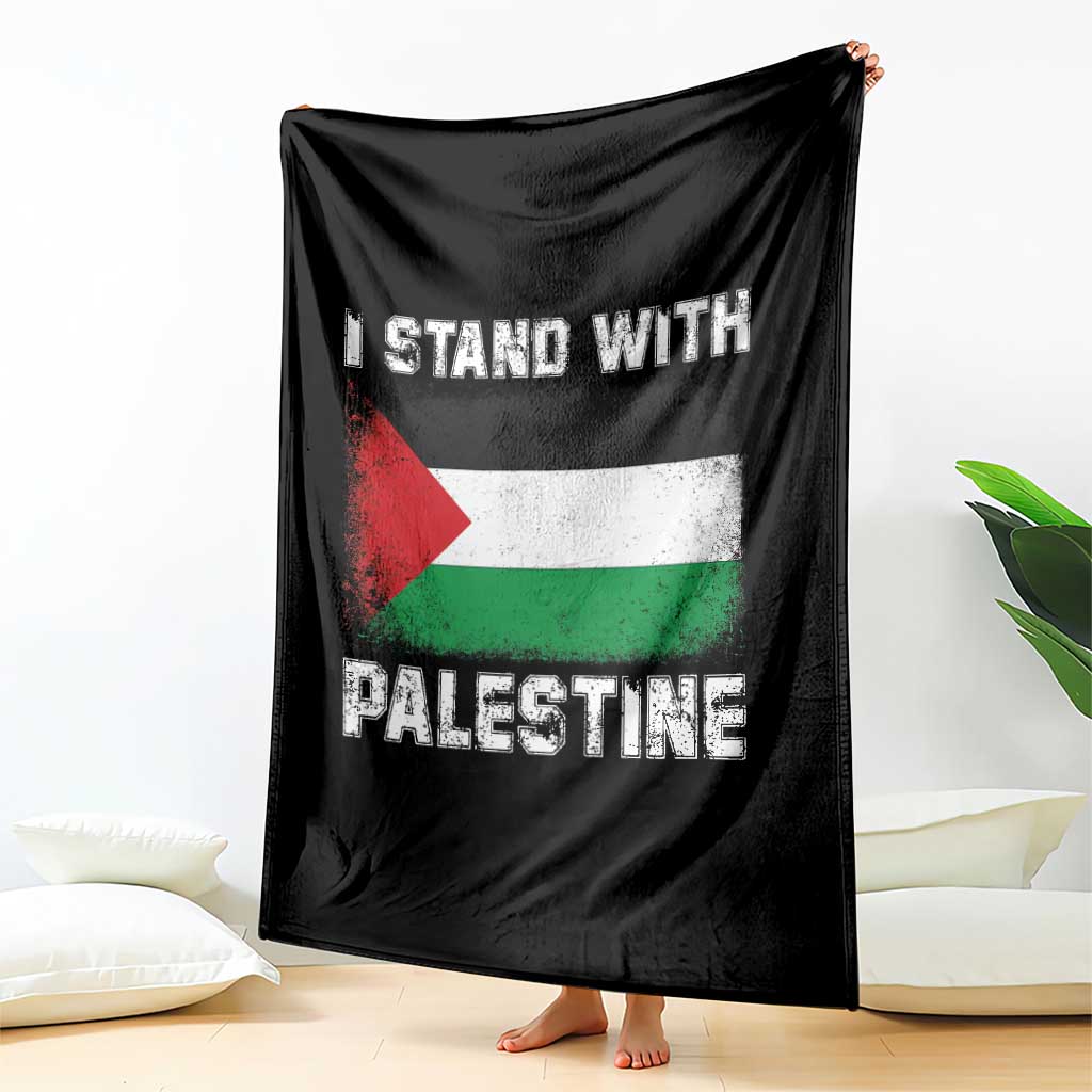 Stand With Palestine Throw Blanket Gaza Palestinian Flag - Wonder Print Shop