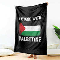 Stand With Palestine Throw Blanket Gaza Palestinian Flag - Wonder Print Shop