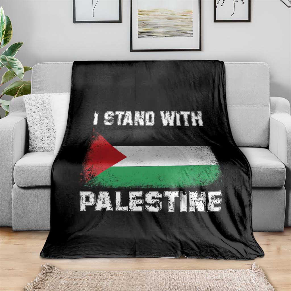 Stand With Palestine Throw Blanket Gaza Palestinian Flag - Wonder Print Shop