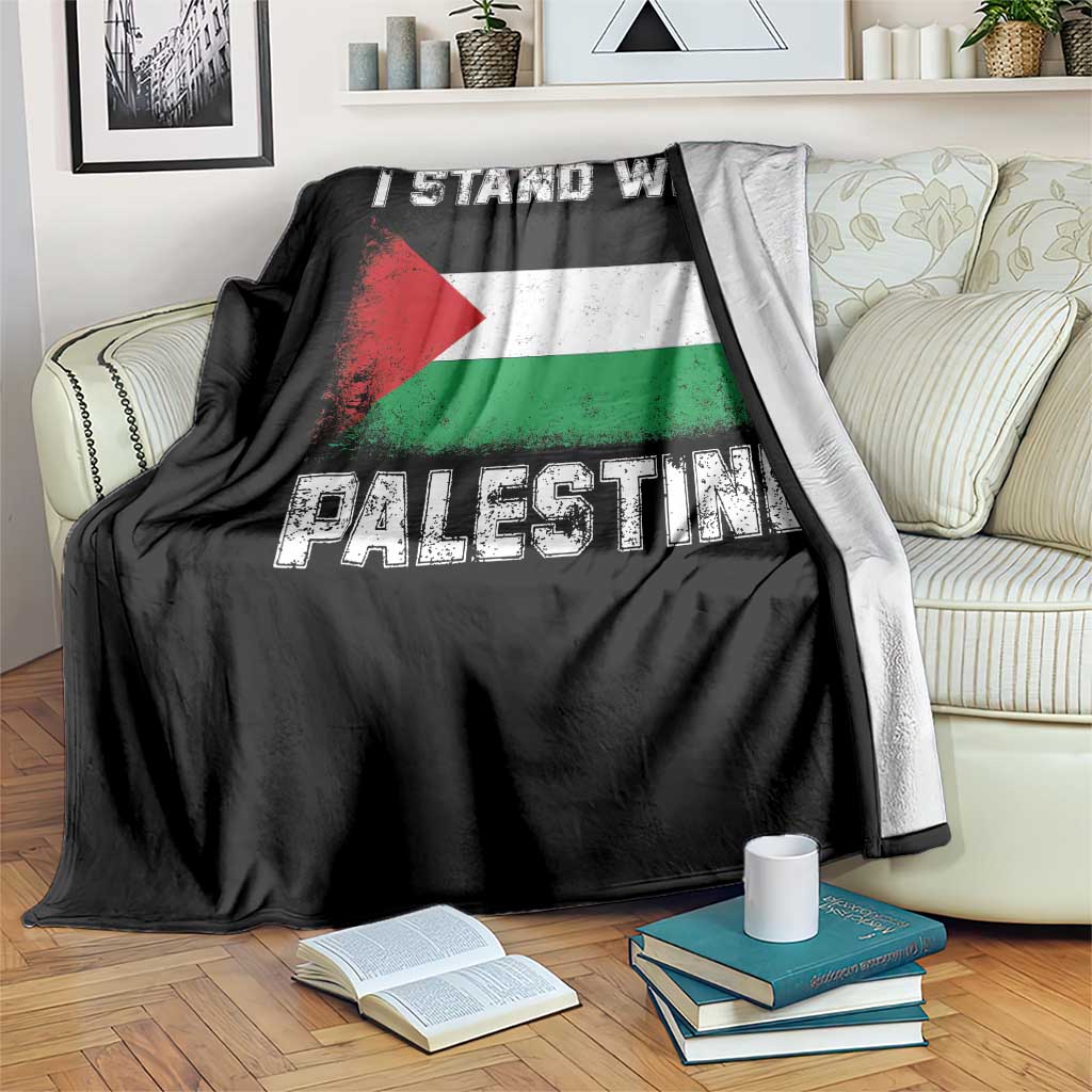 Stand With Palestine Throw Blanket Gaza Palestinian Flag - Wonder Print Shop