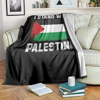 Stand With Palestine Throw Blanket Gaza Palestinian Flag - Wonder Print Shop