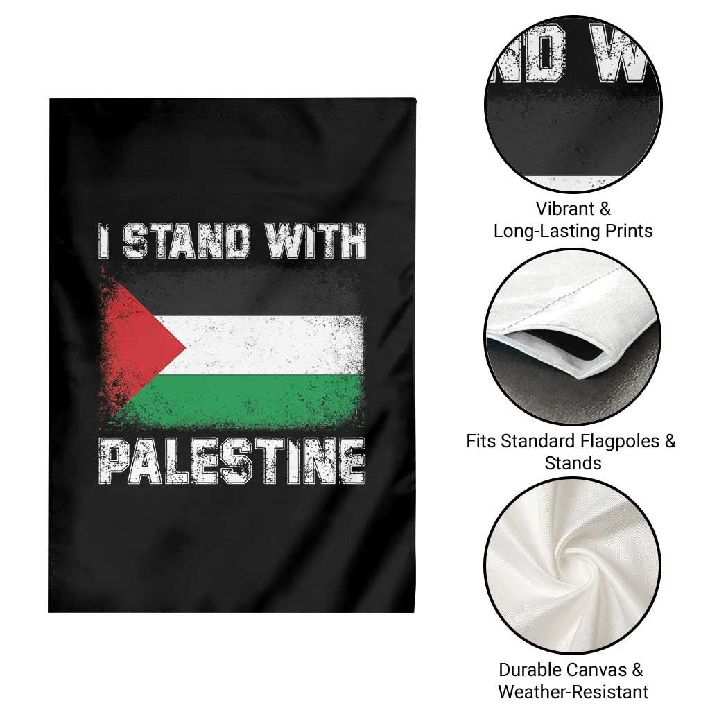 Stand With Palestine Garden Flag Gaza Palestinian Flag - Wonder Print Shop