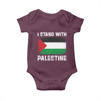 Stand With Palestine Baby Onesie Gaza Palestinian Flag - Wonder Print Shop
