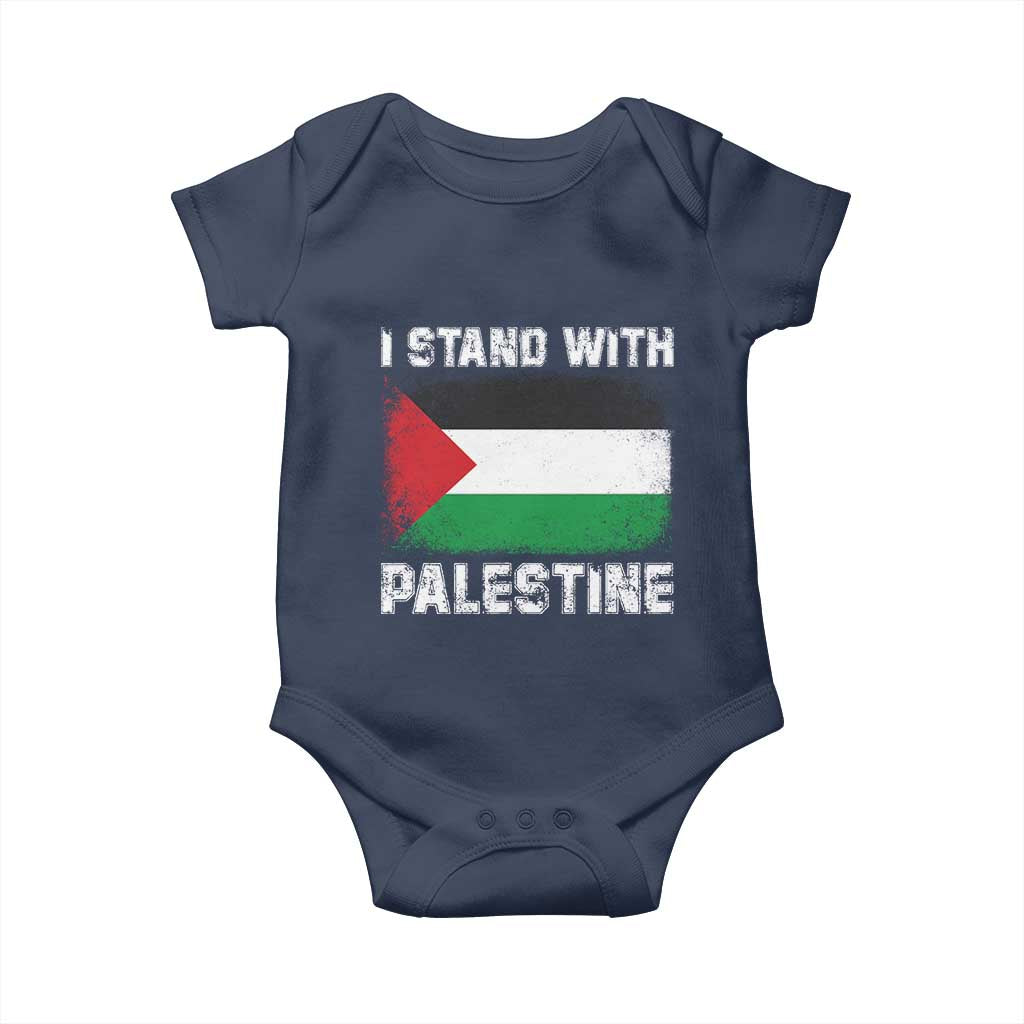 Stand With Palestine Baby Onesie Gaza Palestinian Flag - Wonder Print Shop