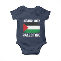 Stand With Palestine Baby Onesie Gaza Palestinian Flag - Wonder Print Shop