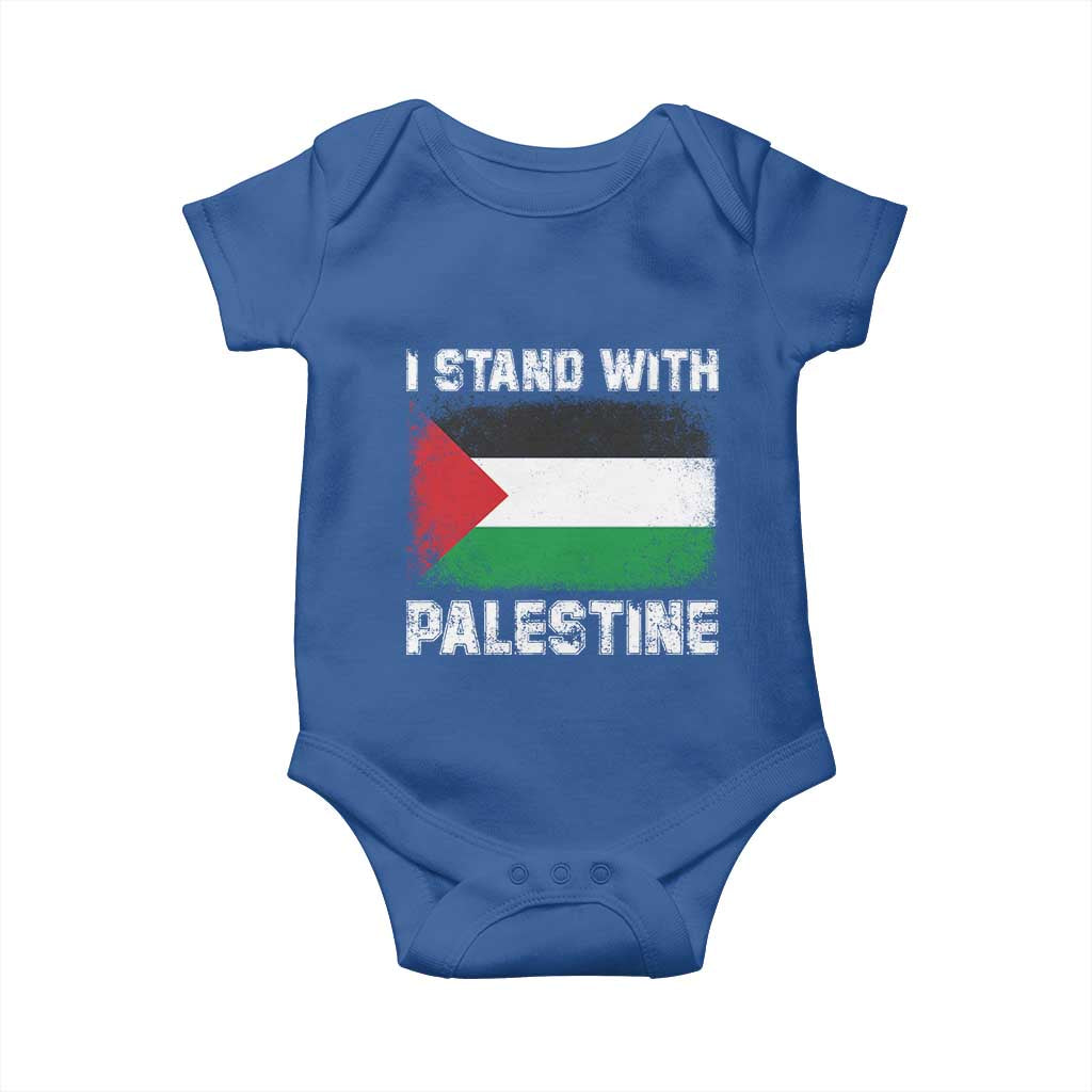 Stand With Palestine Baby Onesie Gaza Palestinian Flag - Wonder Print Shop