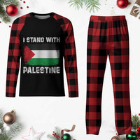 Stand With Palestine Plaid Pajama Set Gaza Palestinian Flag - Wonder Print Shop