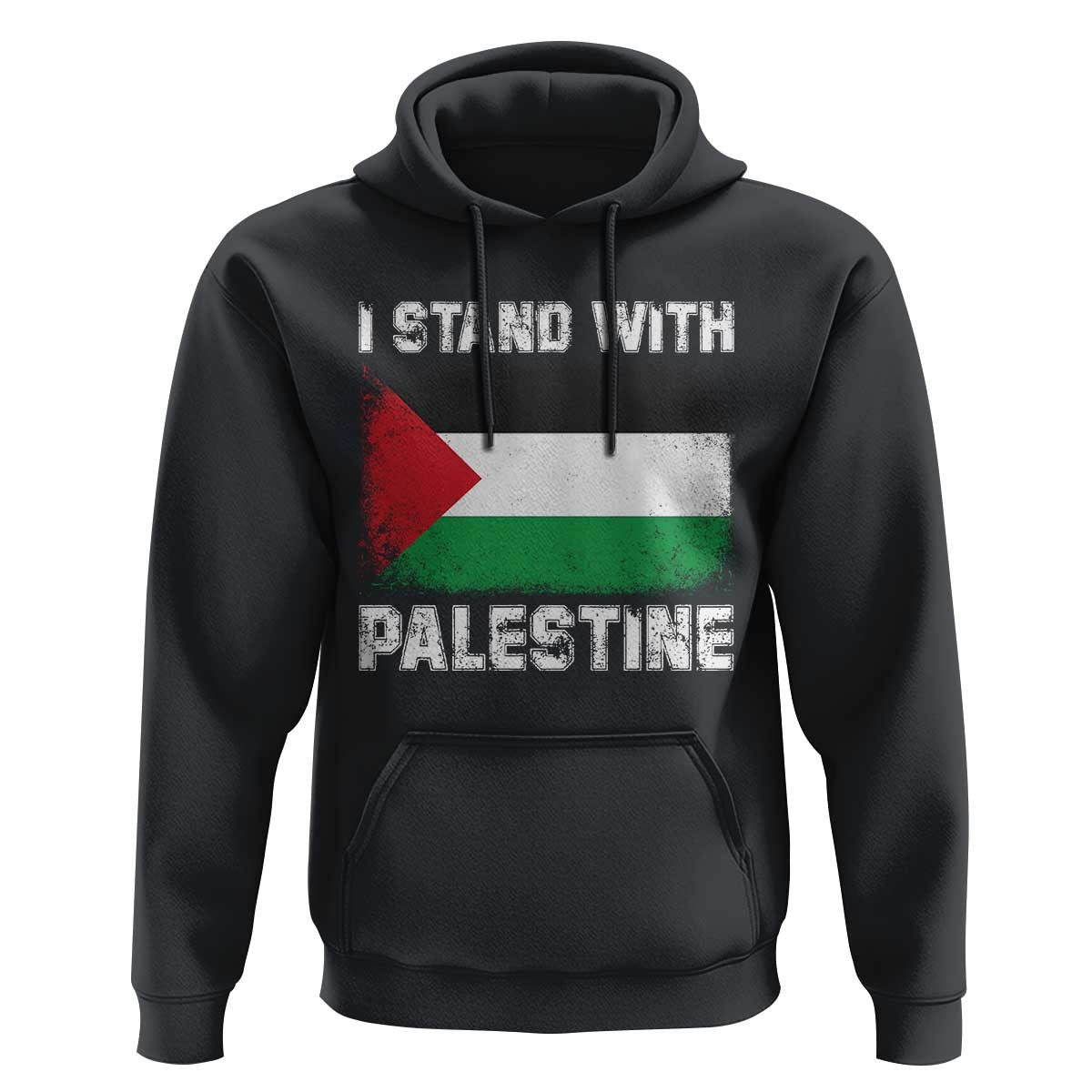 Stand With Palestine Hoodie Gaza Palestinian Flag - Wonder Print Shop