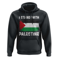 Stand With Palestine Hoodie Gaza Palestinian Flag - Wonder Print Shop