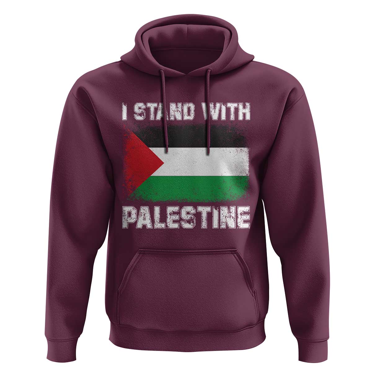 Stand With Palestine Hoodie Gaza Palestinian Flag - Wonder Print Shop