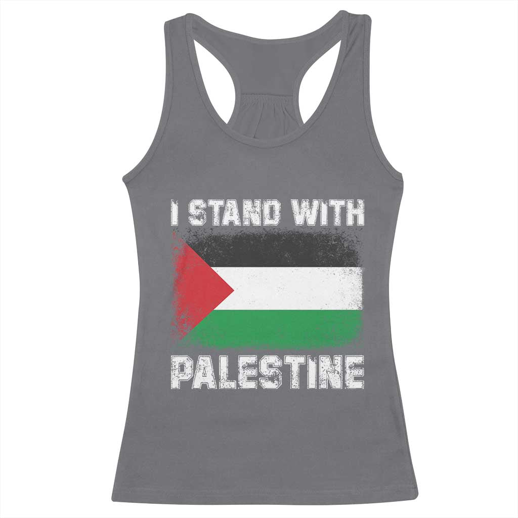 Stand With Palestine Racerback Tank Top Gaza Palestinian Flag - Wonder Print Shop