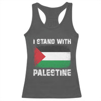 Stand With Palestine Racerback Tank Top Gaza Palestinian Flag - Wonder Print Shop